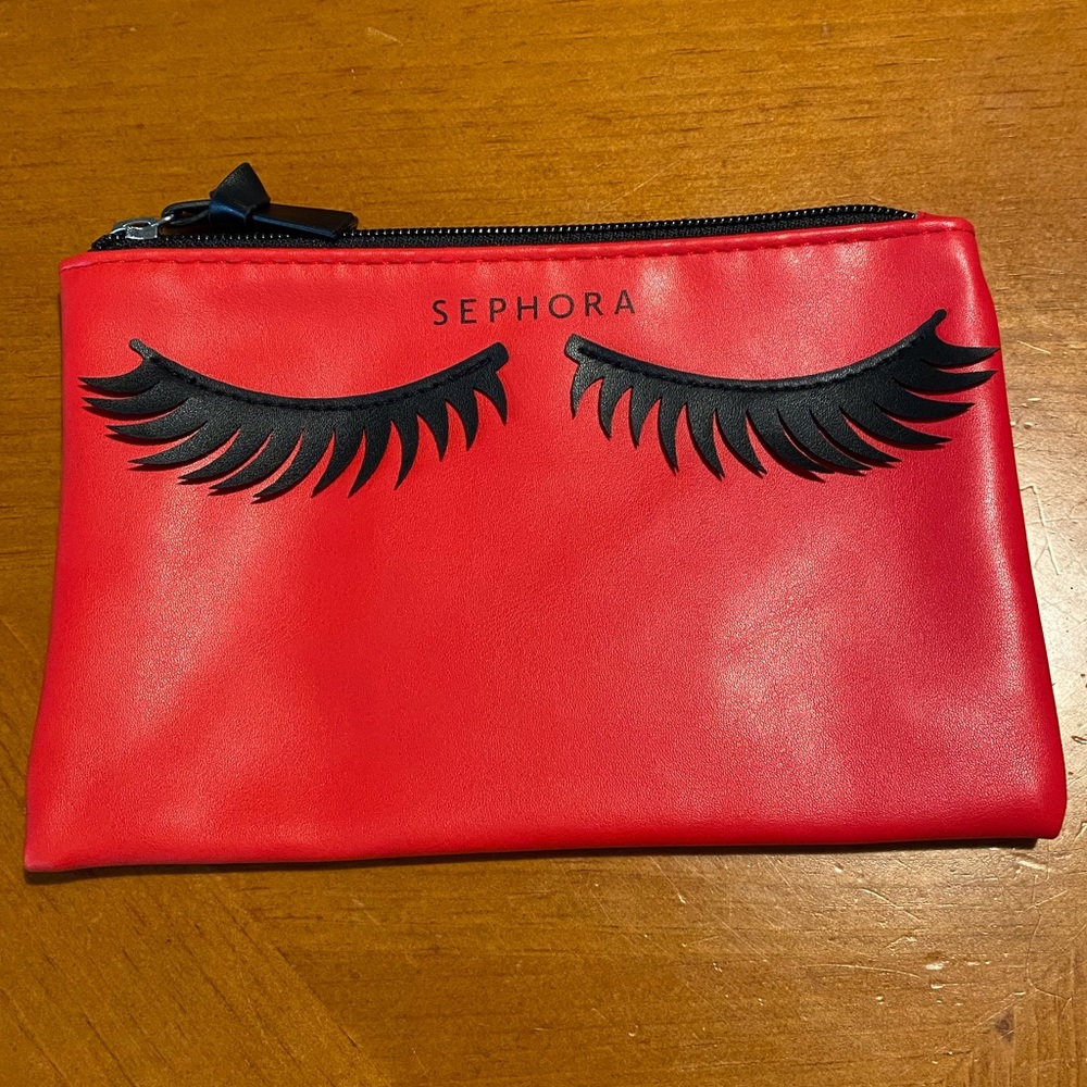 Sephora Cosmetic Bag With Eyelashes